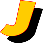 Loony Italic J 1 Clip Art