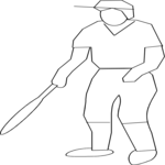 Batter 21 Clip Art