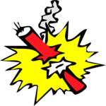 Dynamite - Exploding Clip Art