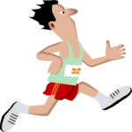 T & F - Runner 41 Clip Art