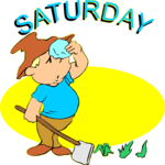 Kids - 7 Saturday Clip Art