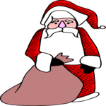 Santa & Sack 39 Clip Art