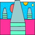 Alien Landscape 05 Clip Art