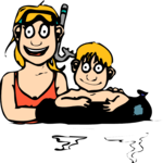 Swimmers 3 Clip Art