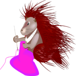 Porcupine Sewing Clip Art