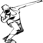 T & F - Shot Put 1 Clip Art