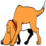 Dog Sniffing 3 Clip Art