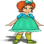 Girl Standing 13 Clip Art