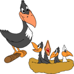 Bird Family 1 Clip Art