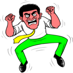 Angry Man 02 Clip Art