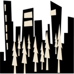 City Skyline 61 Clip Art