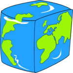 Globe - Square Clip Art