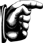 Finger Pointing 017 Clip Art