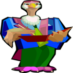 Business Bird 2 Clip Art