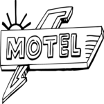 Motel Sign 1 Clip Art