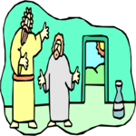 Jesus & Tax Man 2 Clip Art