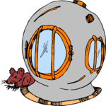 Deep Sea Diving Mask 5 Clip Art