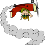 Stunt Flying 1 Clip Art