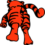 Tiger - Rear View Clip Art