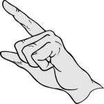 Finger Pointing 092 Clip Art