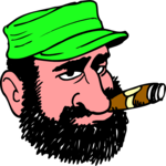 Fidel Castro 1 Clip Art