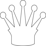 Queen - White 4 Clip Art