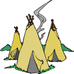 Teepees 2 Clip Art