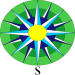 Compass - South Clip Art