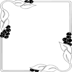 Grapes Frame Clip Art