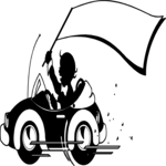 Kid Driving Car Clip Art