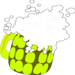 Beer - Foaming Clip Art