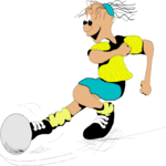 Soccer - Player 27 Clip Art