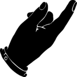 Finger Pointing 064 Clip Art