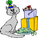 Birthday - Kitten Clip Art