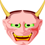 Devil Face 4 Clip Art
