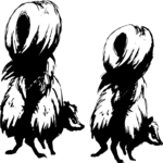 Skunk Tails Clip Art