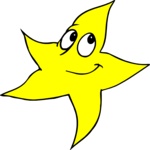 Star - Smiling 1 Clip Art