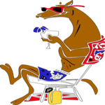 Dog Drinking 3 Clip Art