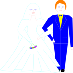 Bride & Groom 22 Clip Art