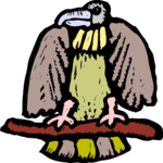 Vulture 09 Clip Art