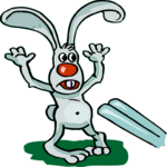 Rabbit Surrendering Clip Art