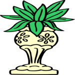 Planter with Plant Clip Art