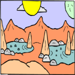 Alien Landscape 24 Clip Art