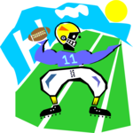 Football Player 10 Clip Art