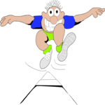 T & F - Long Jump 03 Clip Art