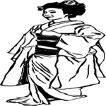 Geisha 14 Clip Art