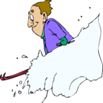 Skier 64 Clip Art