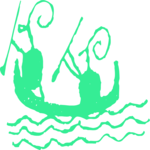 Canoe 1 Clip Art