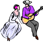 Guitarist & Singer Clip Art