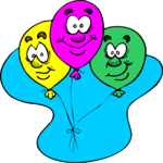 Balloons Smiling Clip Art